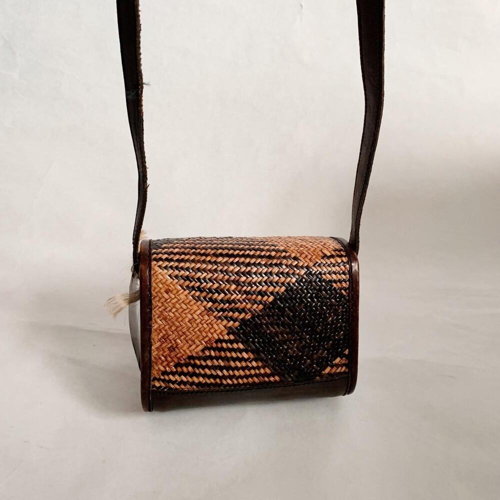Vintage Boho Rattan Crossbody - Picture 3 of 7